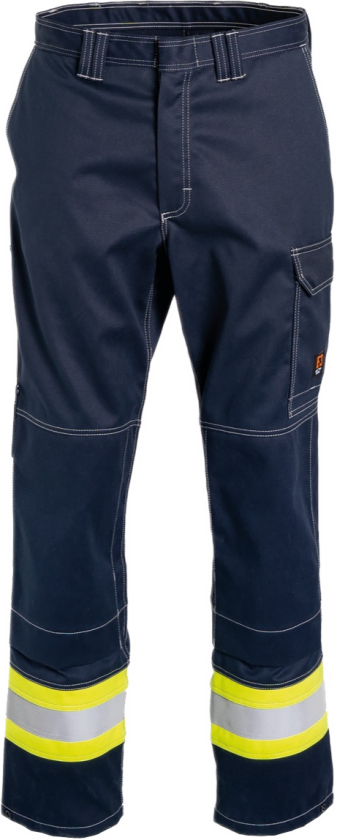 Cantex WS Bukse – Flammehemmende, Høy Komfort (57208894-D120, Gul/marineblå, 1 Stykk, størrelse-D120)