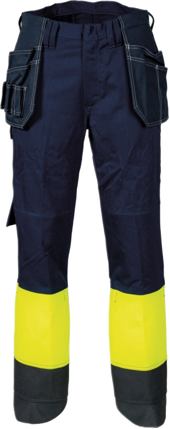 Håndverksbukse – Flammehemmende, Høy Beskyttelse (56568794-C52, Gul/marineblå, 1 Stykk, størrelse-C52)