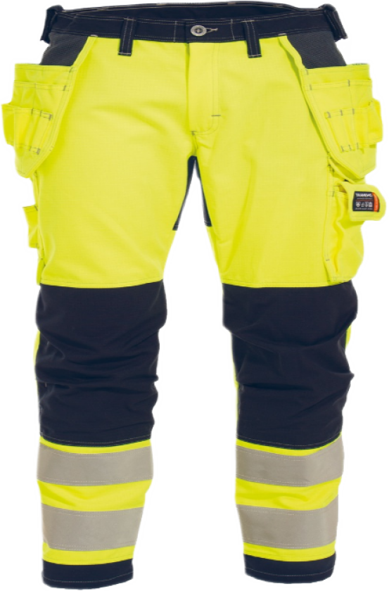 Tera TX Bukse – Flammehemmende, Lett (58568194-C44, Gul/marineblå, 1 Stykk, størrelse-C44)