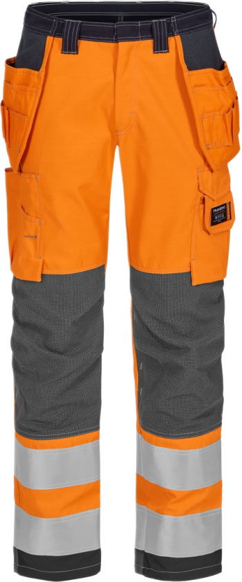Håndverksbukse – Flammehemmende, Komfortabel (52528493-C64, Oransje/marine, 1 Stykk, størrelse-C64)