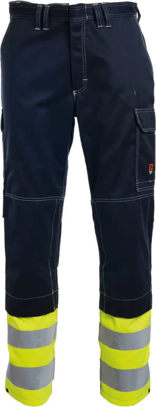 Cantex WS Bukse – Flammehemmende, Høy Komfort (50208894-D88, Gul/marineblå, 1 Stykk, størrelse-D88)
