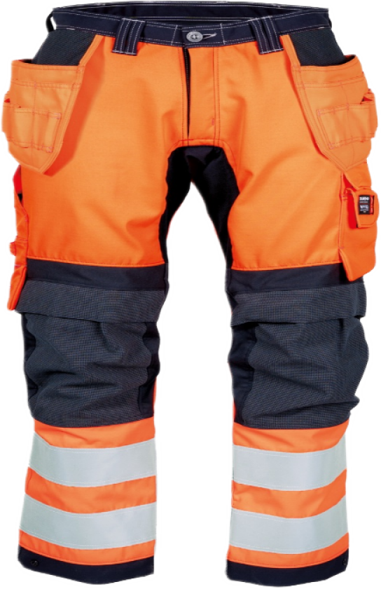 Damebukse Håndverk – Metallfri, Flammehemmende (52978493-34, Oransje/marine, 1 Stykk, størrelse-34)