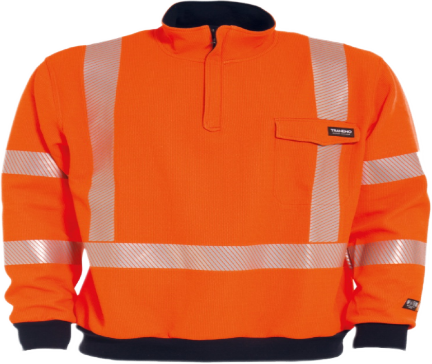 Collegegenser – Flammehemmende, Komfortabel (52708950-XS, oransje, 1 Stykk, størrelse-XS)