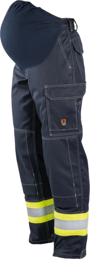 Gravidbukse – Flammehemmende, PFAS-fri (57998894-40, Yellow / Navy blue, 1 Stykk, størrelse-40)