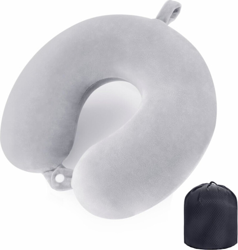 Reisepute Nakkepute Memory Foam Reiseputer Hodepute Støttepute for Fly Tog Bil Kontor Reise Essensielle Flyputer for en Lo