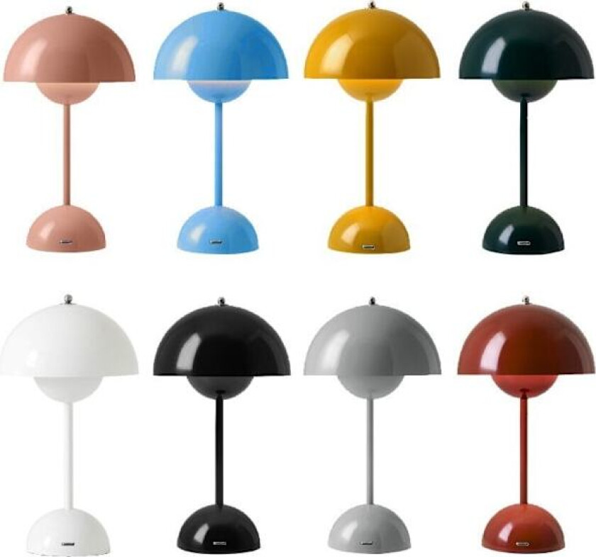 Dimbar trådløs bordlampe med 3 moduser for lesing, nattlampe White_MGF