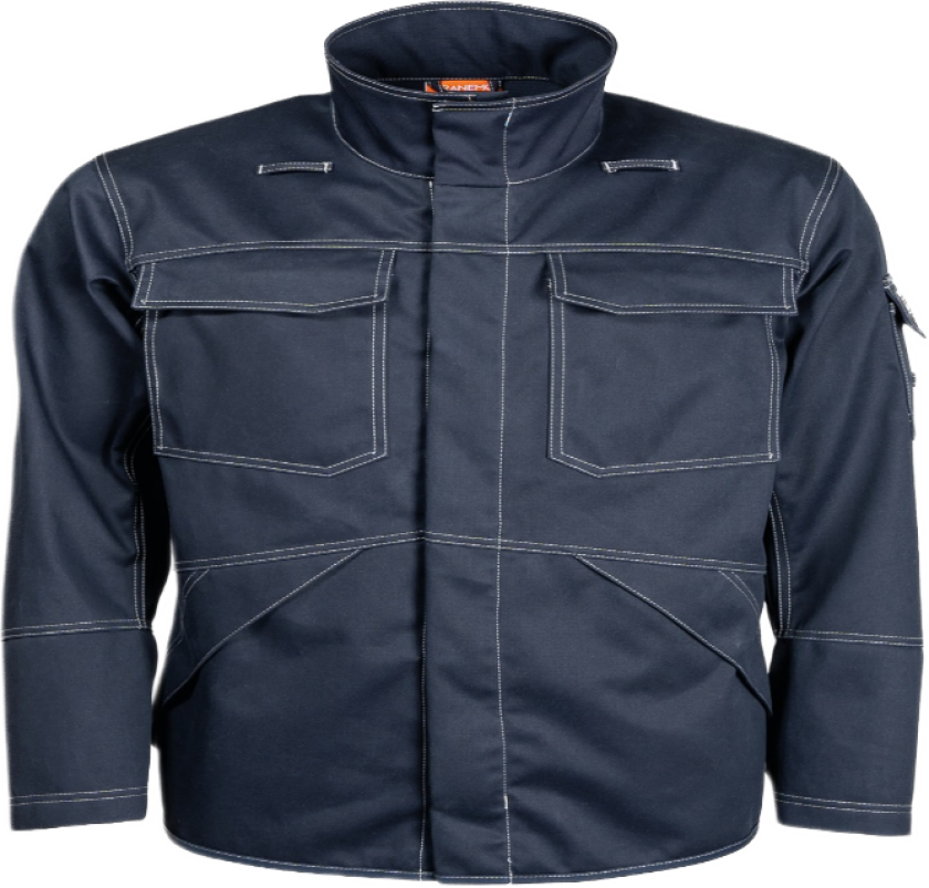 Cantex WS Jakke – Flammehemmende, PFAS-fri (54318803-XS, Marineblå, 1 Stykk, størrelse-XS)