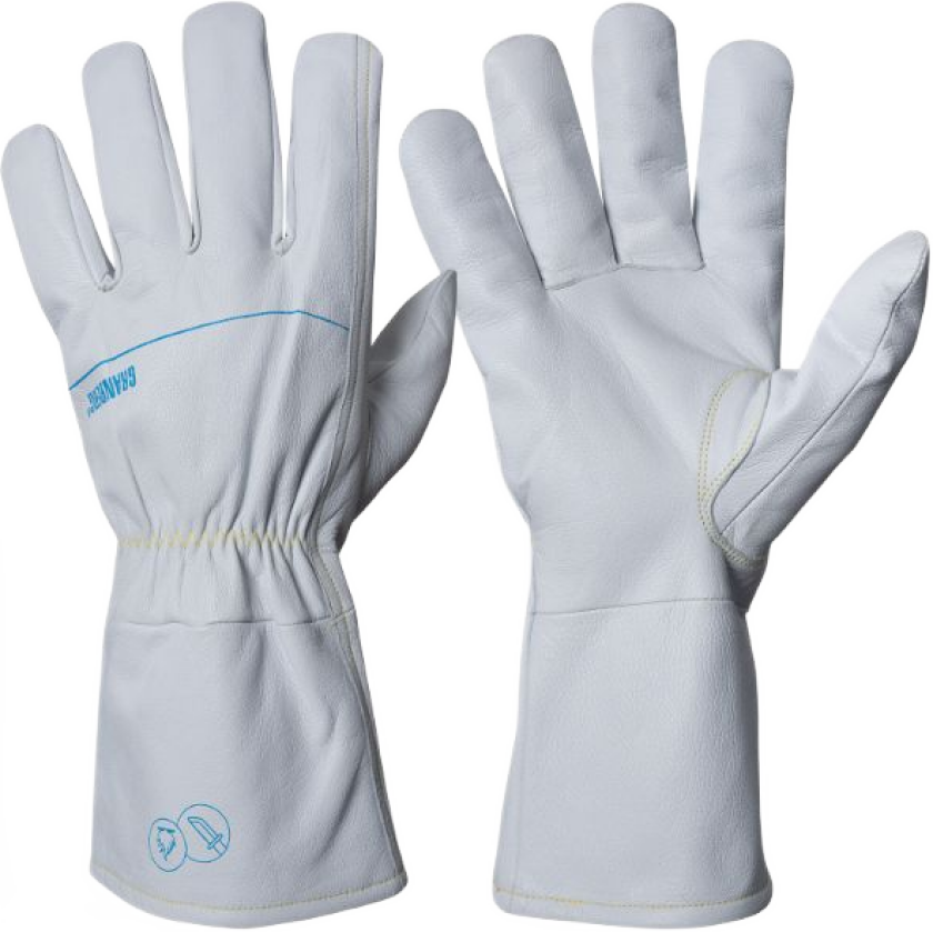 Kutt- og Varmebestandige Hansker – Høy slitestyrke, kjemikaliebeskyttelse (113.1025-12, Hvit, 6 Par, størrelse-12)