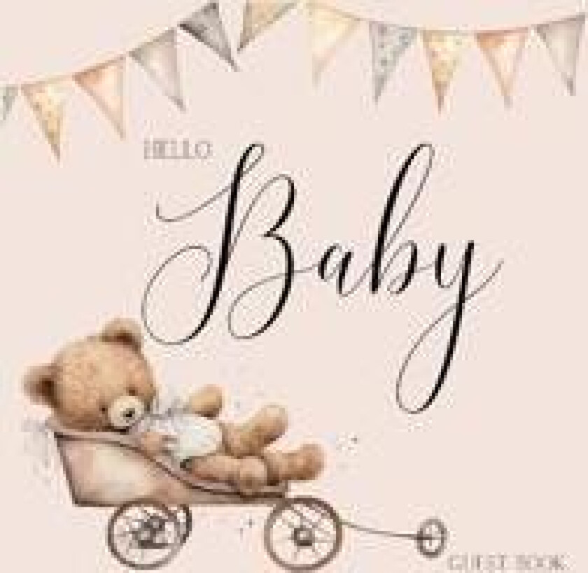 Bear Baby Shower Guest Book (hardback)