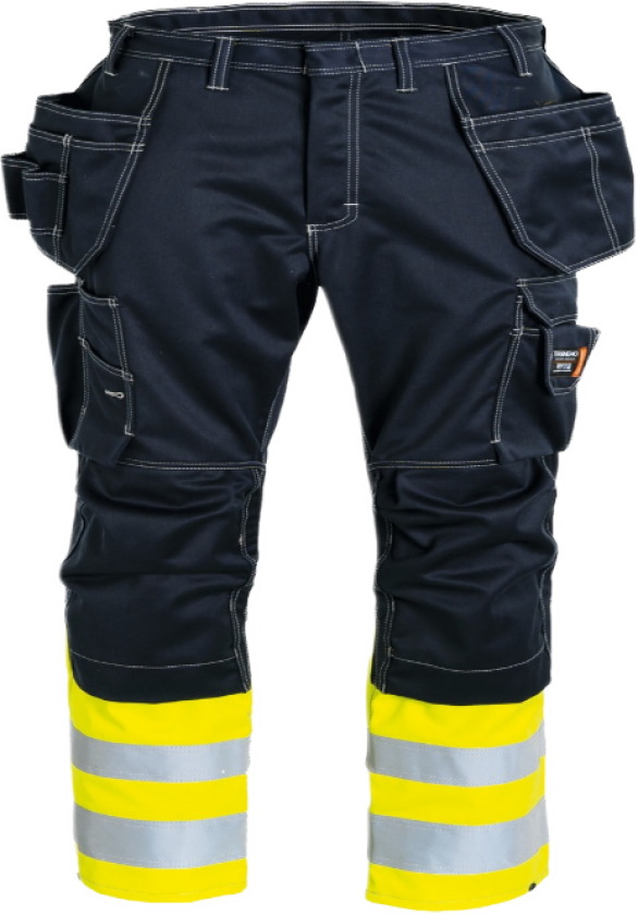 Damebukse Håndverk – Flammehemmende, Høy Komfort (50578894-36, Gul/marineblå, 1 Stykk, størrelse-36)