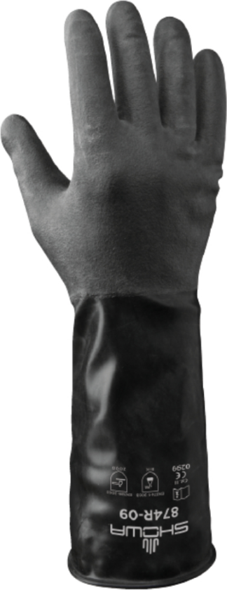 Butylhanske – Kjemikaliebeskyttelse ( 1200-10/XL, Grå/Svart, 1 Par, Størrelse-10/XL )