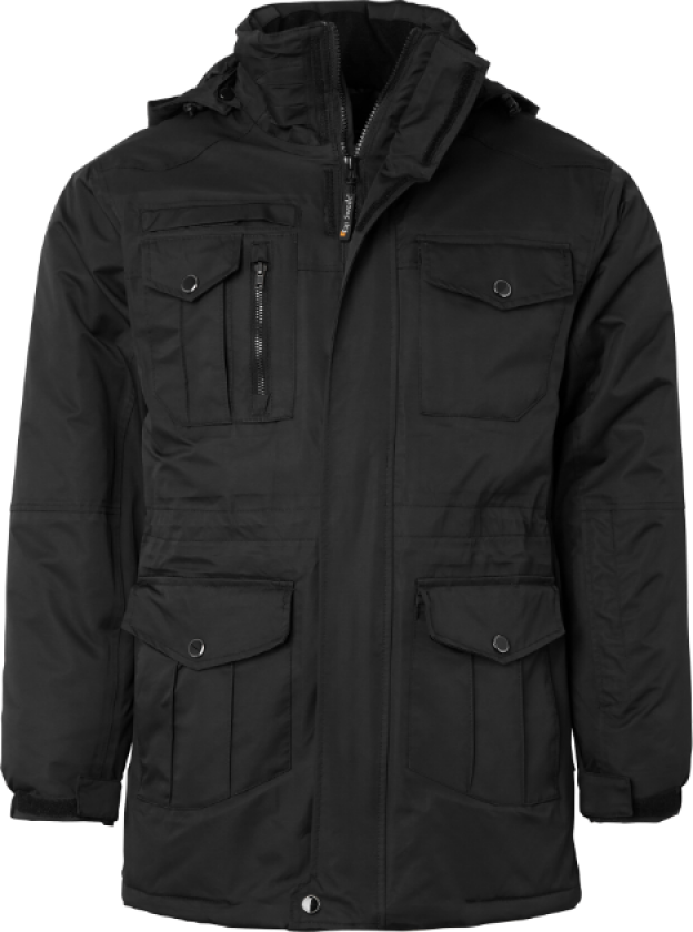 6020 Parka – Vannavstøtende, vindtett(1000975, Svart, Unisex, 1 Stykk, størrelse-XL)