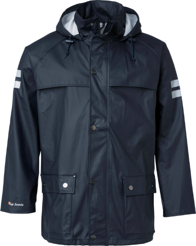 9195 Regnjakke – Vanntett, Komfortabel(1000991, Marine, Unisex, 1 Stykk, størrelse-L)
