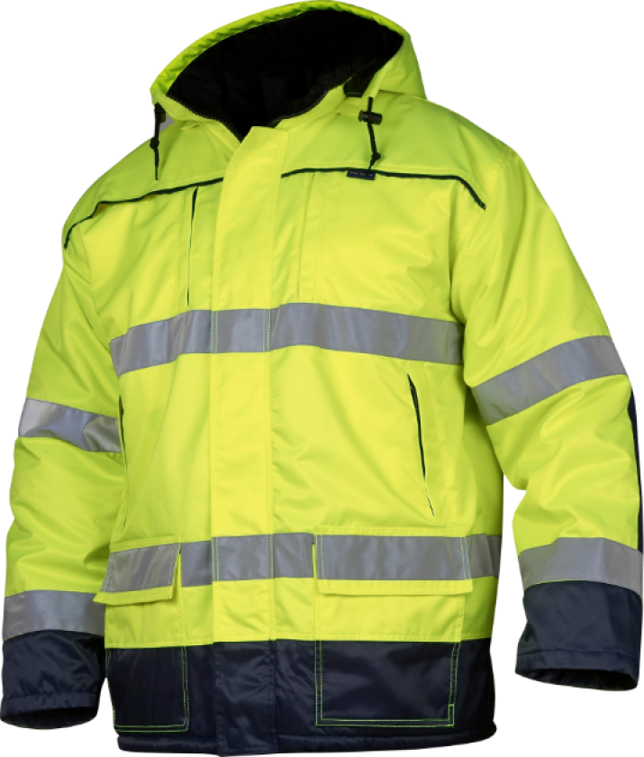 6216 Parka – Varme og Komfort(1000976, Fluorescerende gul/marine, Unisex, 1 Stykk, størrelse-3XL)