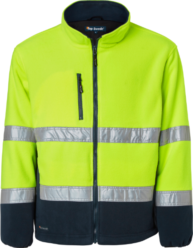264 Fleece – Vind- og vannavstøtende(1000859, Fluorescerende gul/marine, Unisex, 1 Stykk, størrelse-XXL)
