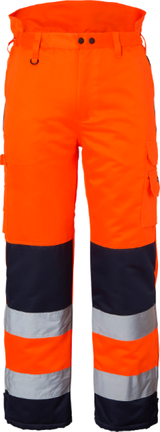Vinterbukser – Høy Synlighet, Komfortabel Passform(1000915, Fluorescerende oransje/marine, Unisex, 1 Stykk, størrelse-3XL)