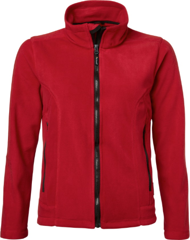 1642 Fleece Jakke – Lett og Komfortabel(1000719, rød, Dame, 1 Stykk, størrelse-M)