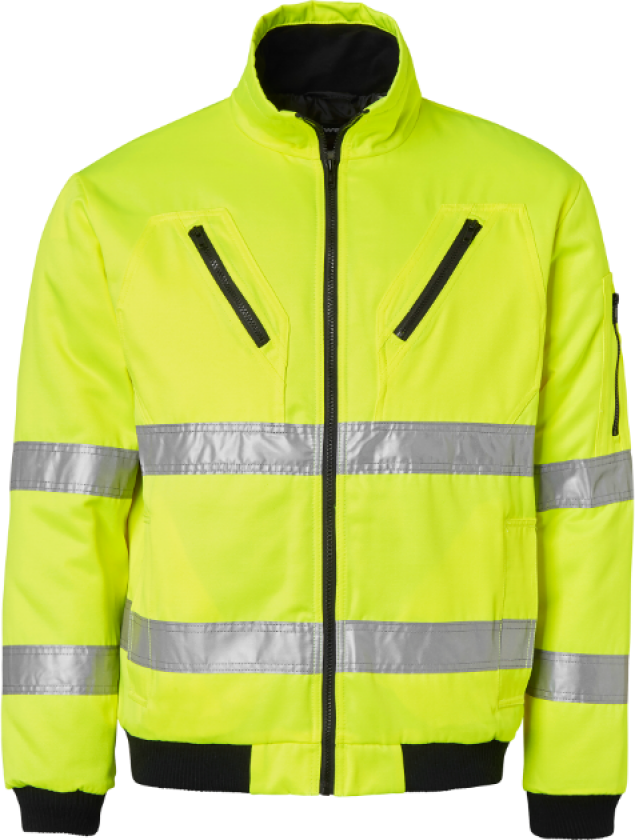 5016 Jakke – Høy Synlighet, Varmt(1000926, Fluorescerende gul, Unisex, 1 Stykk, størrelse-4XL)