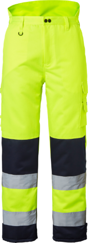 Vinterbukser – Høy Synlighet, Komfortabel Passform(1000915, Fluorescerende gul/marine, Unisex, 1 Stykk, størrelse-3XL)