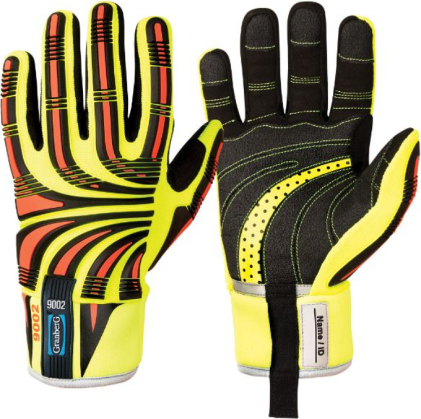 Hanske hiviz gul cut5 foret str 10