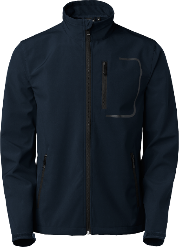 Atlantic Softshell – Vann- og vindavstøtende(1000353, Marine, Herre, 1 stykke softshell, størrelse-L)