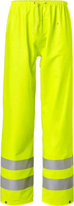 Regnbukser Hi-Vis – Vannavstøtende, Høy Synlighet(1000834, Fluorescerende gul, Unisex, 1 Stykk, størrelse-XS)