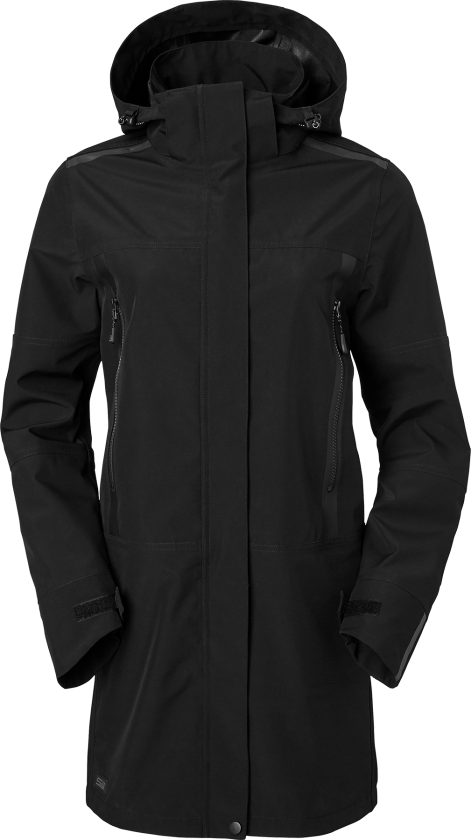 Alma Parka W – Vannavstøtende, slitesterk(1000364, Svart, Dame, 1 stykke parka, størrelse-XXL)