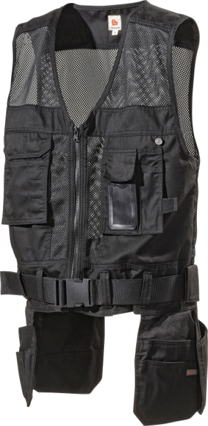 Håndverksvest 218pb svart s