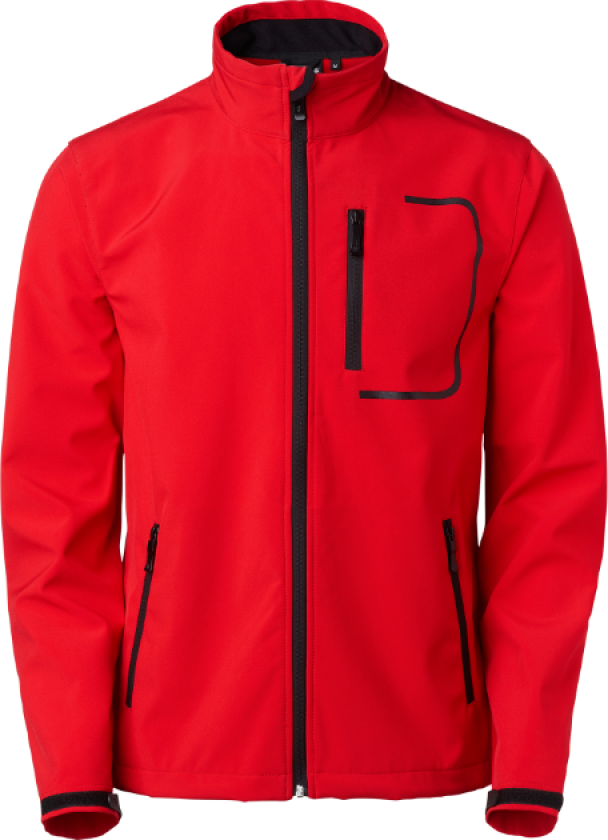 Atlantic Softshell – Vann- og vindavstøtende(1000353, rød, Herre, 1 stykke softshell, størrelse-S)