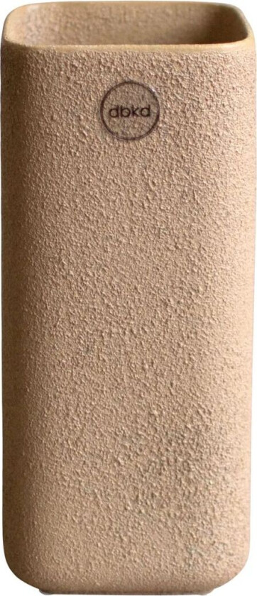 Cube vase 20 cm Sand