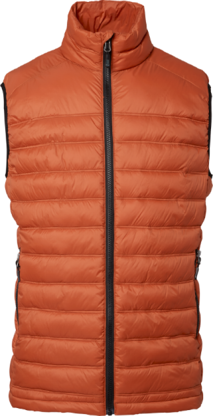 Alve Vest – Lettvektsdesign, Miljøvennlig(1000367, Mørk oransje, Herre, 1 stykke vest, størrelse-S)