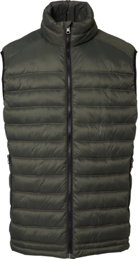 Alve Vest – Lettvektsdesign, Miljøvennlig(1000367, Oliven, Herre, 1 stykke vest, størrelse-XXL)