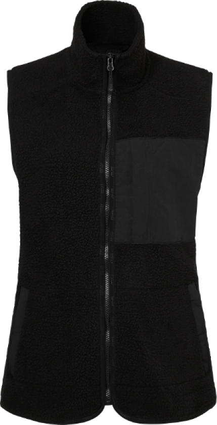 Saga Fleece Vest – Miljøvennlig, Komfortabel(1000335, Svart, Dame, 1 stykke vest, størrelse-XS)