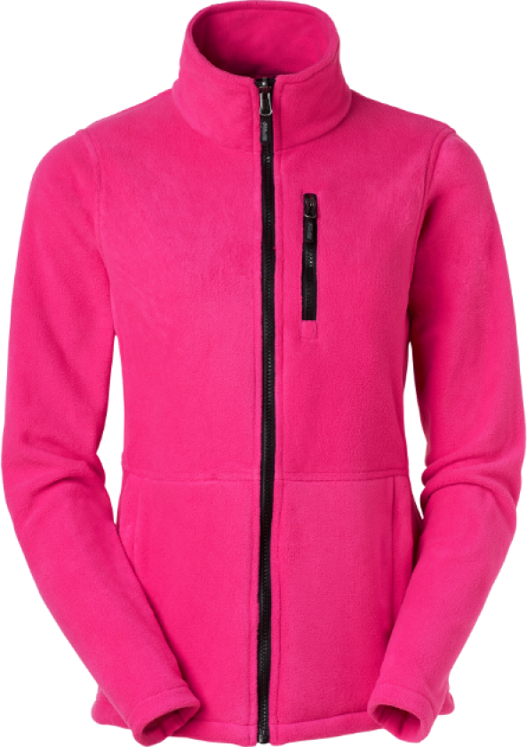 Alma Fleece Jakke – Slim Fit, Allsidig(1000330, Cerise, Dame, 1 stykke jakke, størrelse-XL)