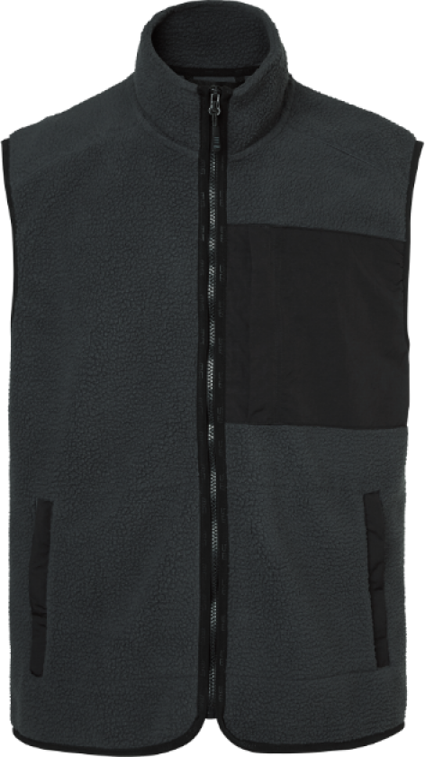 Seth Fleece Vest – Varme og Komfort(1000334, Mørk grå, Herre, 1 stykke vest, størrelse-M)