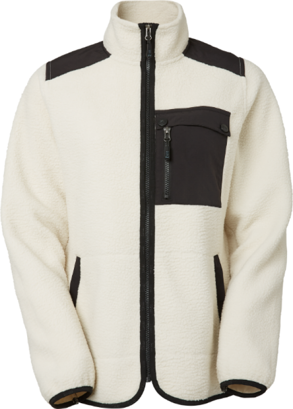 Polly Fleece – Komfortabel og Stilig(1000333, Off White, Dame, 1 stykke jakke, størrelse-M)