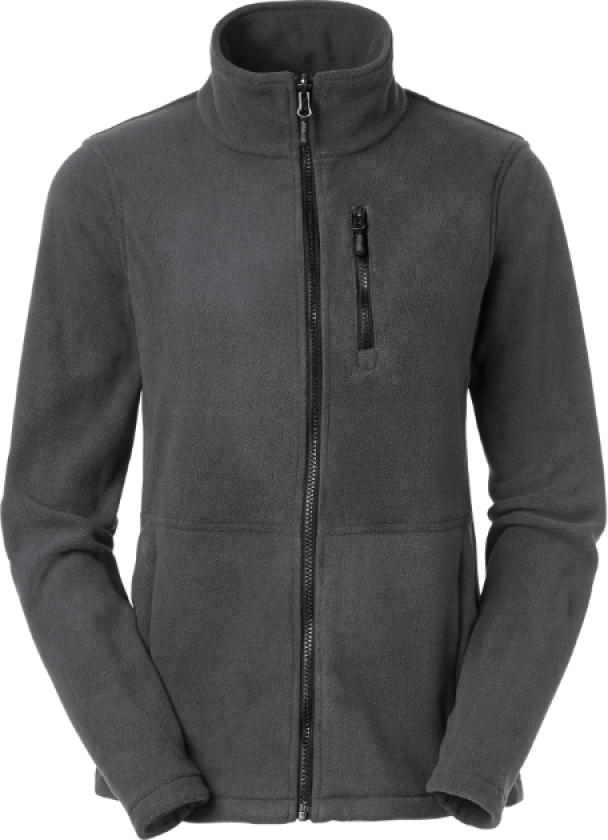 Alma Fleece Jakke – Slim Fit, Allsidig(1000330, Grafitt, Dame, 1 stykke jakke, størrelse-3XL)
