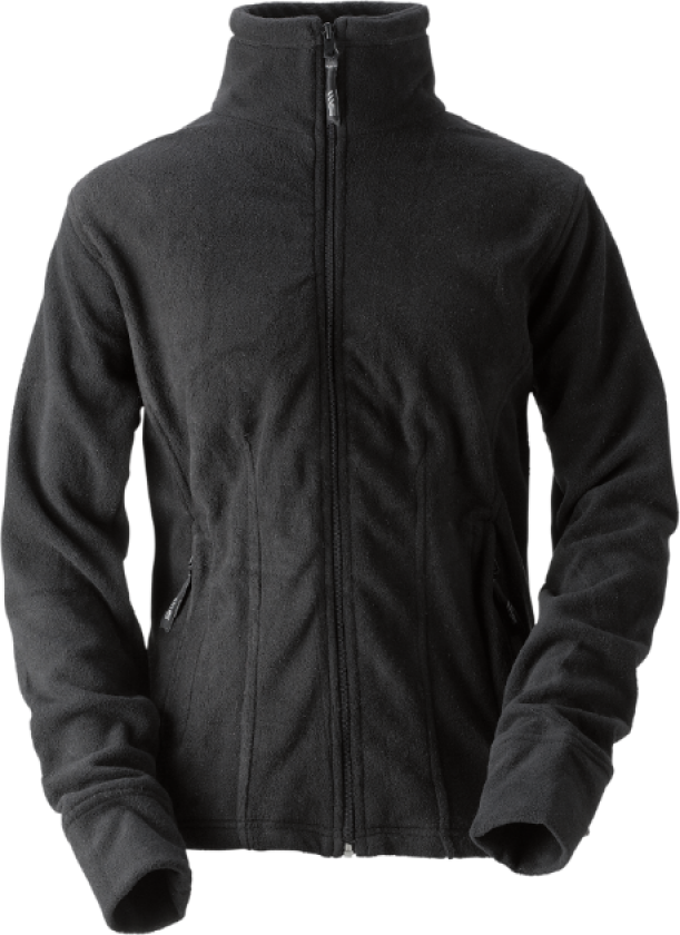 Regina Fleece – Slank Passform, Holdbarhet(1000327, Svart, Dame, 1 stykke jakke, størrelse-L)