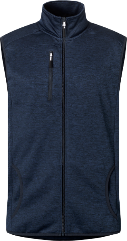 Croz Vest – Komfort Og Varme(1000797, Blåmelert, Herre, 1 stykke vest, størrelse-3XL)