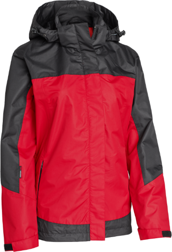 Russell Jacket – Vanntett & Vindtett(1000789, Svart/Rød, Dame, 1 stykke jakke, størrelse-38)