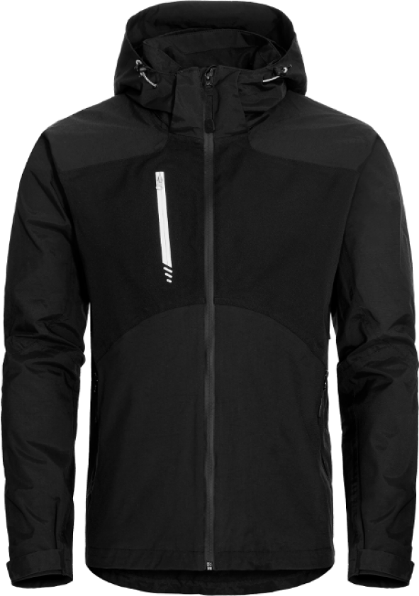 Jakke – Resirkulert & Vanntett(1000773, Svart, Herre, 1 stykke jakke, størrelse-XXL)