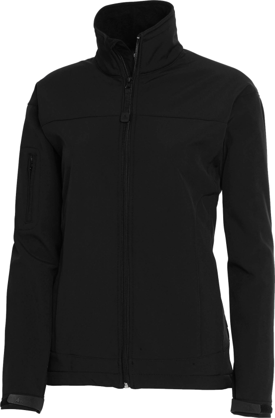 Softshell Jakke – Vindtett & Vannavstøtende(1000751, Svart, Dame, 1 stykke jakke, størrelse-40)