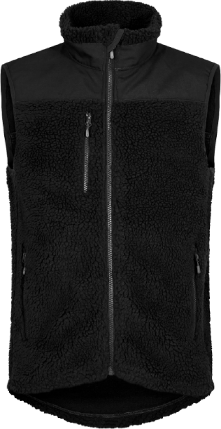 Norgay Vest – Resirkulert Fleece(1000762, Svart, Unisex, 1 stykke vest, størrelse-4XL)