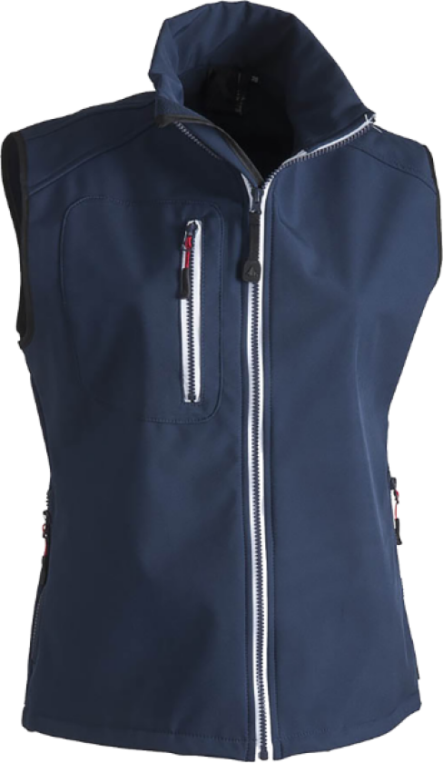 Vest – Windproof & Water Repellent(1000802, Marine, Dame, 1 stykke vest, størrelse-42)