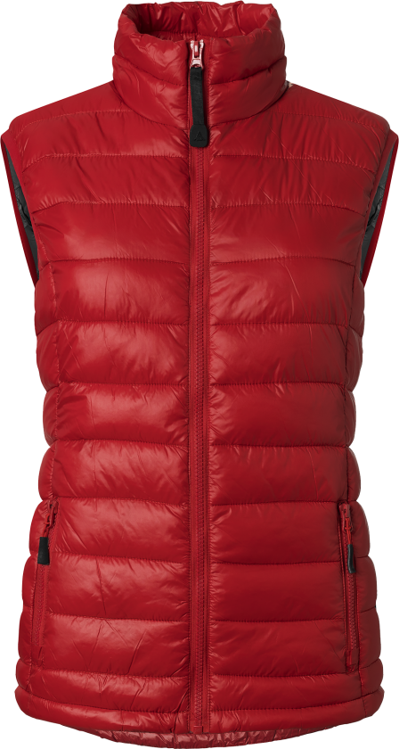 Vest – Lett Polstret Og Praktisk(1000770, rød, Dame, 1 stykke vest, størrelse-36)