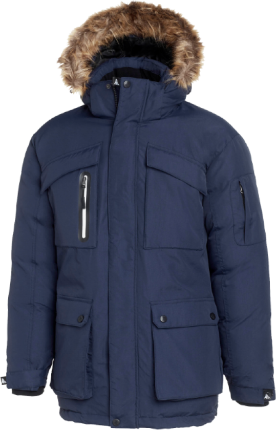 Parka – Vindtett/Vannavstøtende(1000746, Marine, Unisex, 1 stykke jakke, størrelse-L)