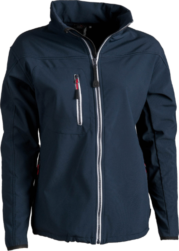 Softshell Jakke – Vind & Vannbeskyttelse(1000810, Marine, Dame, 1 stykke jakke, størrelse-38)