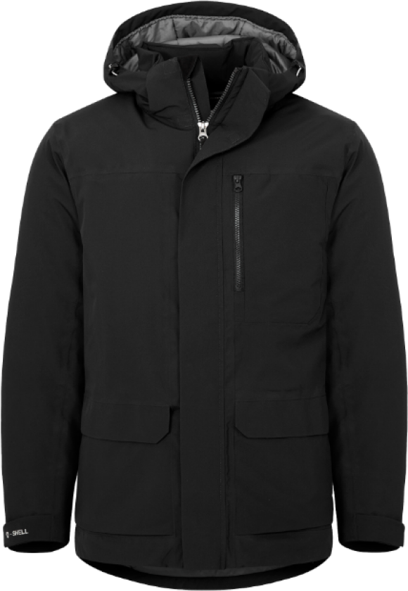 Parka – Vindtett & Miljøvennlig(1000763, Svart, Unisex, 1 stykke jakke, størrelse-S)