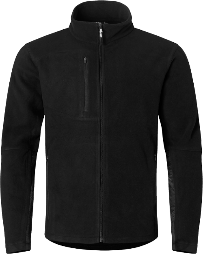 Fleecejakke – Varm & Holdbar(1000818, Svart, Herre, 1 stykke jakke, størrelse-XL)
