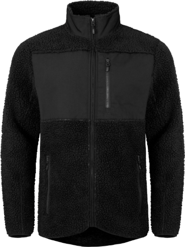 Fleecejakke – Varm og Slitesterk(1000776, Svart, Unisex, 1 stykke jakke, størrelse-4XL)